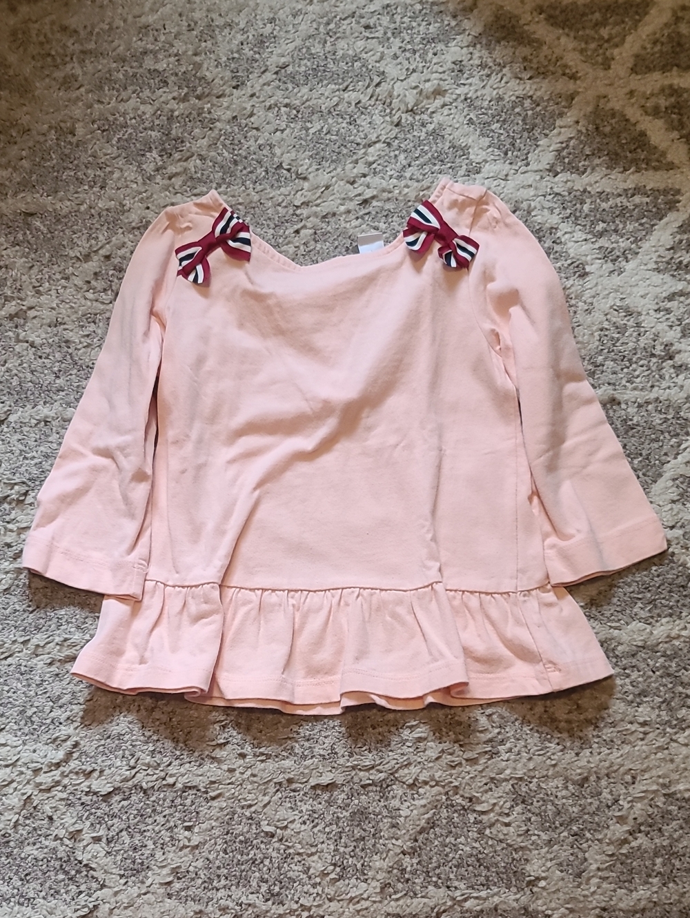 10 for $25 JANIE and JACK Girls 6 Pink Long Sleeve Shirt